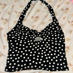 Urban Outfitters Polka Dot Halter Top